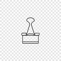 binder clip, office supply, office supplies, stationery icon svg