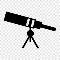 binoculars, eyepiece, magnifying glass, star map icon svg