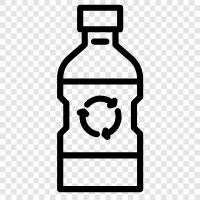 biodegradable, recyclable, sustainable, renewable bottle icon svg