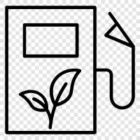 Biokraftstoff, Ethanol, Biodiesel, erneuerbare Energien symbol