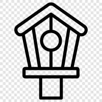 bird houses, building bird houses, Bird House icon svg