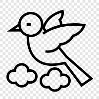 birdhouse, birds, flying, baby icon svg