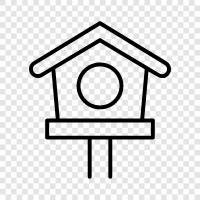 birdhouses, bird feeders, bird houses for sale, backyard birdhouses icon svg