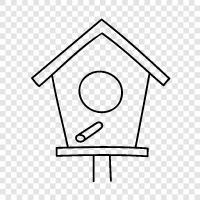 birdhouses, build a birdhouse, build your own birdhouse, easy icon svg