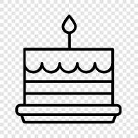 birthday, dessert, birthday cake, sweet icon svg