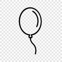 Birthday, Celebration, Fun, Balloon icon svg