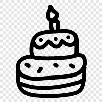 birthday, birthday cake, cake decoration, cake decoration ideas icon svg