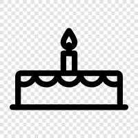 Birthday Cake, Cake Designs, Birthday Cakes, Birthday Parties icon svg