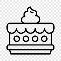 birthday cake, cupcake, cake decoration, cake mix icon svg