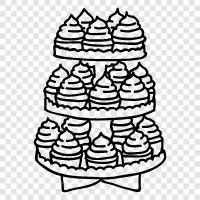 birthday cake, cake, sweet, sugar icon svg