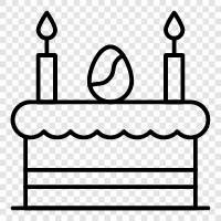Geburtstagstorte, Schokoladenkuchen, Karottenkuchen, Frischkäse symbol