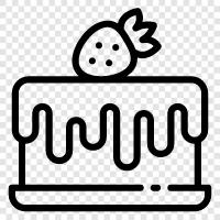 birthday cake, cupcake, cake decoration, cake icing icon svg