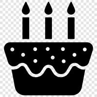 doğum günü pastası, doğum günü pastası tarifi, doğum günü pastası fikirleri ikon svg