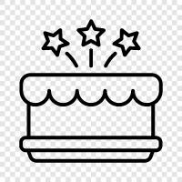 birthday cake, chocolate cake, strawberry cake, vanilla cake icon svg