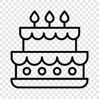 Birthday Cake Recipe, Birthday Cake Ideas, Birthday Cake Pops, Birthday Cake icon svg