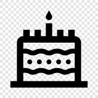 Birthday Cake Recipes, Birthday Cake Ideas, Birthday Cake Decor, Birthday Cake icon svg