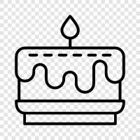 birthday cake, cake decoration, cake topper, cake decorating icon svg