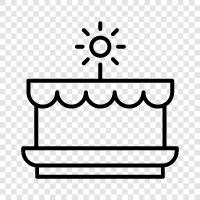 birthday cake, chocolate cake, apple cake, carrot cake icon svg