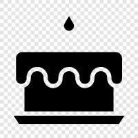 Geburtstag, Geburtstagskuchen, Geburtstagsparty, Geburtstagskuchen Lieferung symbol