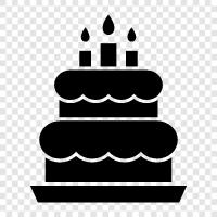 birthday, dessert, sugar, flour icon svg