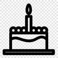 Birthday, Happy, Birthday Cake, Anniversary Cake icon svg