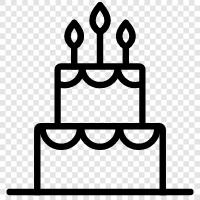 birthday, birthday cake, cake, cake decoration icon svg