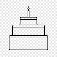 birthday, cake, desserts, Birthday Cake icon svg