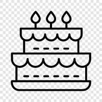 birthday, birthday cake, cake decoration, cake decoration ideas icon svg