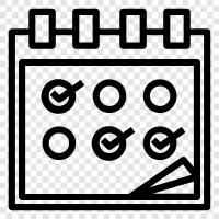 birthdays, holidays, appointments, todo list icon svg