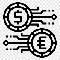 bitcoin, cryptocurrency, exchanges, trading icon svg