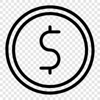 Bitcoin, digital currency, virtual currency, Coin Dollar icon svg