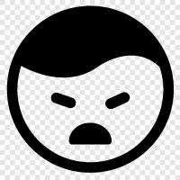 bitter, angry, furious, indignant icon svg