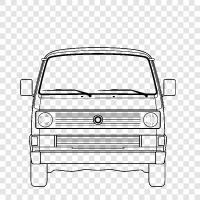 black, truck, car, vans icon svg