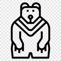 black bear, brown bear, grizzly bear, Kodiak bear icon svg