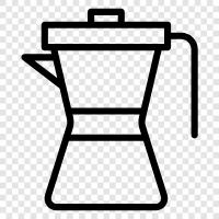 black, coffee, pot, stove icon svg