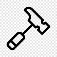 black, metal, tool, construction icon svg