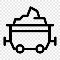 black, brown, coking, coal mining icon svg