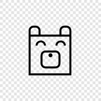 black, brown, grizzly, honey icon svg