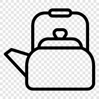 black, coffee, tea, pot icon svg