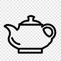 black tea, green tea, herbal tea, loose tea icon svg