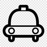 black, car, service, Taxi icon svg