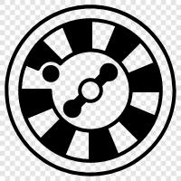 blackjack wheel, wheel of fortune, slots, casino icon svg
