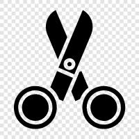 blades, hair, cut, styling icon svg