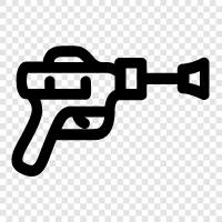 blaster, toy, toy gun, toy gun firing icon svg