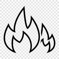 blaze, heat, intensity, combustion icon svg