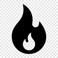 blaze, heat, flame, cooking icon svg