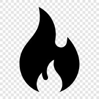 blaze, heat, combustion, flames icon svg