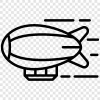 blimp, dirigible, airship technology, airship design icon svg