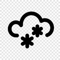 blizzard, winter, snow, flakes icon svg