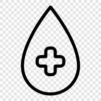 Blutspende, rotes Kreuz, Blutspendezentrum, Blutspendeantrieb symbol